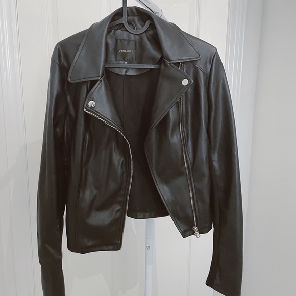Dynamite Faux Leather Jacket. Size Small.